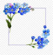 All elements are isolated and editable. Flower Frame Png Transparent Images Frame Blue Flower Border Flower Frame Png Free Transparent Png Images Pngaaa Com
