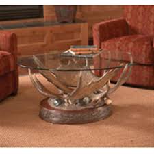 Please browse our rustic collection of real elk antler tables, mule deer antler tables and fallow deer antler tables for sale. Big Sky Carvers Sculptural Synthetic Moose Antler Coffee Table 141236 Living Room Furniture At Sportsman S Guide