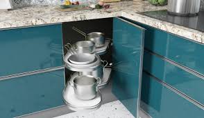 Consider using a storage cart on wheels for your canned good, bottles, oils etc. Maximise Storage Space In Your Modular Kitchen Design Cafe