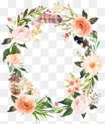 Flowers And Wreaths Wreath Flowers Frame Png Transparent Clipart Image And Psd File For Free Download Free Watercolor Flowers Flower Graphic Floral Image