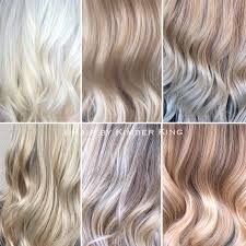 Shades Of Blonde Icy White Champagne Crystal Baby Blonde Pearl Creamy Vanilla Blonde Hair Shades Hair Color Swatches Cool Blonde Hair