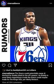 1 day ago · buddy hield doesn't have the same wattage, but he could be exactly what the lakers need. Buddy Hield Just Liked A Post On Ig Of Being In A Potential Swap With Al Horford Sixers
