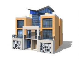 Modern Townhouse Free 3d Model Modern Townhouse Architecture Model 3d Architectural Visualization
