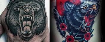 You should give the meaning to your future body art, and floral designs are. 50 Traditional Bear Tattoo Designs For Men Old School Ideas