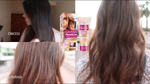 Evde Saclarimin Rengini Nasil Actim Loreal Casting Sunkiss Renk Acici Jel Facelight Youtube