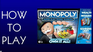 20% off all wall art! How To Play Monopoly Super Electronic Banking Board Game Hasbro Youtube