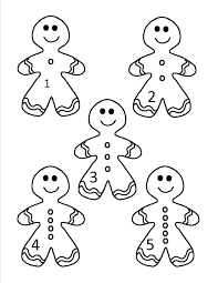 Gingerbread Man Counting Set 1 5