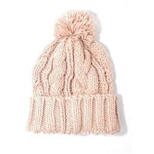 Light Pink Cable Knit Pom Beanie 25 Liked On Polyvore Featuring Accessories Hats Pom Pom Beanie Hat Beanie Caps Light Pink Hat Cable Knit Knitted Hats