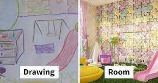 This room leaves an impression of our tastes and lifestyle on whoever visits us. 7 Kids Were Asked To Draw Bedrooms Of Their Dreams And Here S What They D Look Like In Real Life Bored Panda