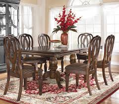 American Furniture Warehouse Virtual Store D527 Tbl D527 Tbl Hamlyn Cherry Pedestal Table Ashley Traditional Dining Rooms Traditional Dining Tables Wooden Dining Tables