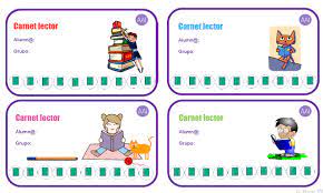 Carnet Lector Biblioteca Para Ninos Carne De Biblioteca Actividades De Aprendizaje Para Ninos