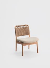 Saga Low Chair Oak Paper Cord Fabric Seat Small Lounge Chairs Low Chair Chair