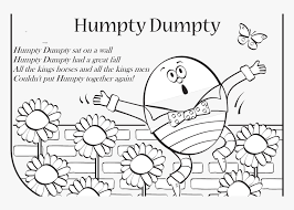 A coloring sheet for preschoolers and toddlers of the humpty dumpty nursery rhyme. Image Black And Printable Humpty Dumpty Coloring Page Hd Png Download Transparent Png Image Pngitem