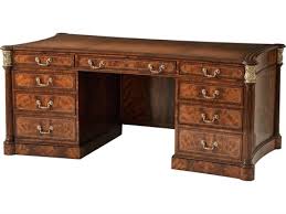 Theodore Alexander Stephen Church Light Melton Brown Aveneil Executive Desk