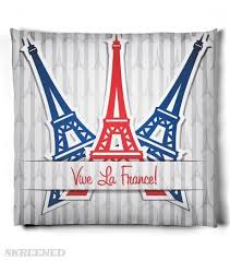 Krw Vive La France Eiffel Tower Pillow Pillow Skreened La France Online Jewelry Boutiques France