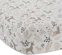 Shop for deer crib sheet at bed bath & beyond. Lambs Ivy Meadow Deer Fitted Crib Sheet In Tan White Decorist