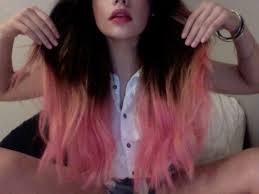 Alternative Hair Colors Dye Color Wigs Extensions Dipped Hair Hair Color Pink Dip Dye Hair