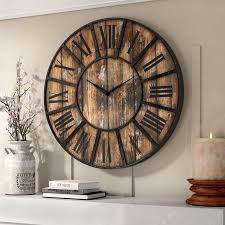 Beautiful Rustic Oversized Wooden Wall Clocks My Cozy Colorado Clock Wall Decor Oversized Wall Clock Wooden Decor
