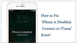 How To Fix Iphone Is Disabled Connect To Itunes Error Itunes Fix It Virtual Reality Technology
