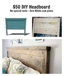 Use wood/hot glue (or a brad nailer, if you're fancy) to attach. Reclaimed Wood Headboard Queen Size Diy Wood Headboard Headboard Diy Easy Reclaimed Wood Headboard