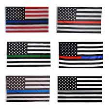 A thin red line flag is a variation of the american flag that is black and white with one red stripe. 2021 90 150cm American Flag Blue Black Line Stripe Police Flags Red Striped Usa Flag With Star Banner Flags Owa894 From Kitchen For You 2 60 Dhgate Com