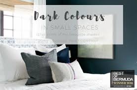Dark wall colors do not make a room look small just like a light color will not cause the room to look any larger. Dark Colours In Small Spaces Rowe Spurling Paint Company