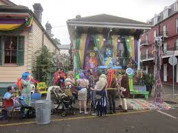 Chartres Street Decorated House 3 New Orleans Mardi Gras Mardi Gras Decorations