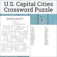 If you are looking for a quick, free, easy online crossword, you've come to the right place! United States State Capitals Crossword Puzzle Free Printable