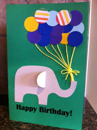 I am not a crafty mum. Paper Punch Balloon Birthday Card My Kid Craft