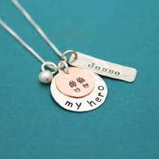 My Hero Necklace My Hero Military Jewelry My Hero Jewelry Etsy Military Wife Necklace Military Mom Gifts Military Jewelry