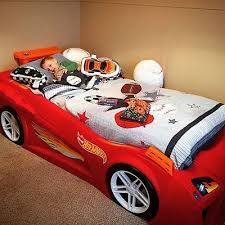 Hot Wheels Toddler To Twin Race Car Bed Red Kids Bed Car Bed Race Car Bed Red Bedding