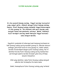 Dia berdoa kepada allah untuk hidup di alam bunian. Doc Puteri Gunung Ledang Aliman Aliamat Academia Edu
