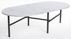 Colorful memphis style oval coffee table with black marble base, circa 1980. Marble Top Coffee Tables Maison De Pax
