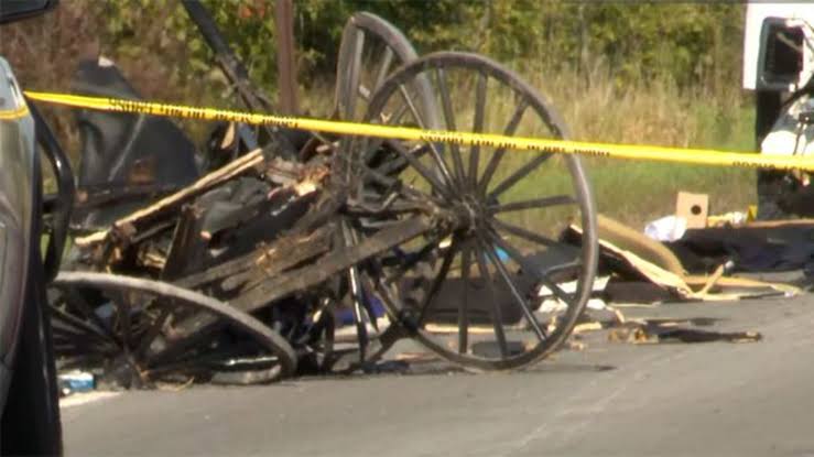 Two children die in crash between pickup truck and Amish buggy