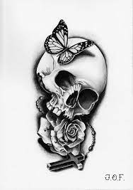 Skull rose and cross tattoo. Pin On Tat Ideas