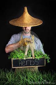 Man With Asian Hat Gardening Asian Hat Hats Beautiful Hats