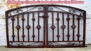 It is made with vertical metal louvres for better visibility from inside and also protecting from direct views of the outside. 30 Modern Simple Steel Gate Designs For Small Houses Youtube