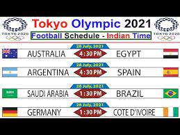 Among the various popular sports of the olympics, football has taken a special place among the spectators. Tokyo Olympic 2021 Football Schedule Indian Time Table Tokyo Olympic Football Fixture News 2021 Youtube
