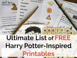 harry potter inspired printables free the ultimate list for magical fun