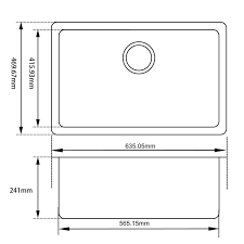 kitchen sink single bowl under mount
