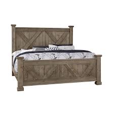 Shop birch lane for farmhouse & traditional king bedroom sets, in the comfort of your home. Cool Rustic X Style Panel Bedroom Set Stone Grey Vaughan Bassett Furniture Cart