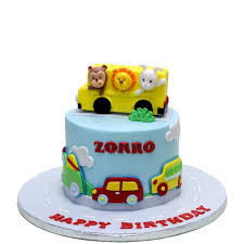 A must have for every . Transport Cake With Animals In Bus