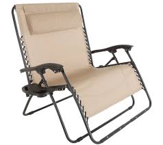 Pure Garden Zero Gravity Loveseat Pillow Cupholder Beige Qvc Com Zero Gravity Chair Lawn Chairs Pure Garden
