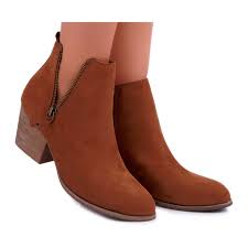 In classic black leather or leopard print, western ankle boots with a block heel, there's a chelsea boot for every outfit. Fb1 Camel Farre Women S Suede Ankle Boots Brown Butymodne Pl