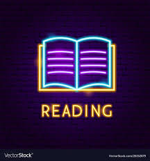 Reading Neon Label Royalty Free Vector Image Vectorstock Neon Wallpaper Cool Neon Signs Neon Backgrounds