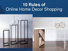 10 Rules Of Online Home Decor Shopping