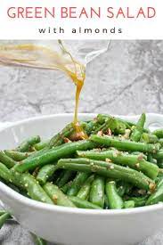 Green Bean Salad With Almonds Recipe Bean Salad Green Bean Salad Recipes Green Bean Recipes