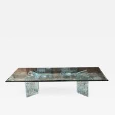 Onekingslane.com offers a trove of luxury coffee tables. Beautiful Lucite Italian Coffee Table Base With Thick Glass Top