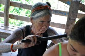 The exhibit is entitled tattoos: No Single Individual Can Claim Ownership Whang Od S Tattoo Design Herald Express News In Cordillera And Northern Luzon