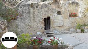 View of the marble slab stone that covered the tomb of jesus christ in the church of the holy sepulchre, in the old city of jerusalem, israel. Images Of The Empty Tomb Of Jesus Christ The Garden Tomb Jerusalem Israel Easter Risen Youtube